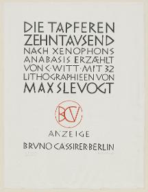 Anzeige zu Max Slevogt, Die tapferen Zehntausend