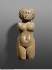 Statuette einer nackten Nubierin, Arme und Beine waren separat gearbeitet