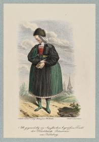 Tracht der Knoblauchs Bäuerinnen um Nürnberg