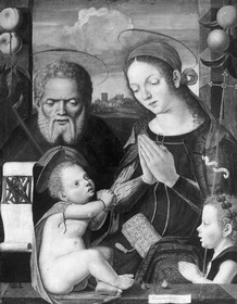 Die Heilige Familie mit dem kleinen Johannes