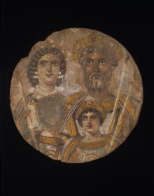 Tondo: Tafelbild der Familie des Septimius Severus
