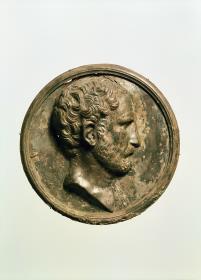 Reliefemblem mit Porträt des Demosthenes