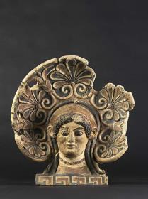 Nimbusantefix mit Mänadenkopf