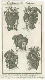Göttinger Taschenkalender: Leipziger Frisuren und Hutmoden