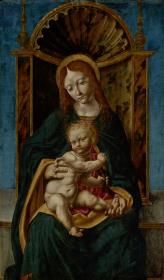 Thronende Maria mit dem Kind