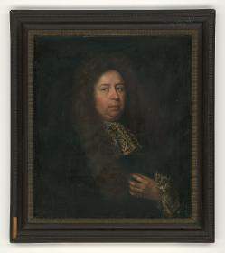 Porträt eines Herrn mit Allongeperücke und Spitzenbinde, Ehemann der Clara Katharina Endter