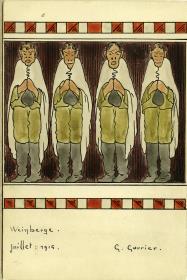 o.T. [4 Soldaten mit Umhang]