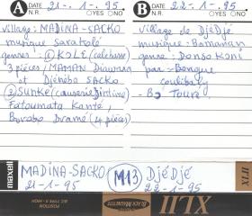 Brandes Mali 1994/1995