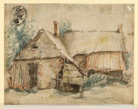 Ein Bauernhaus (Skizzenbuchblatt)