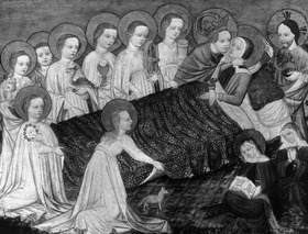 Tod der heiligen Klara