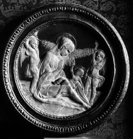 Madonna mit der Girlande / Virgin of Humility with Two Angels