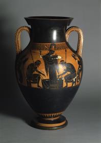 Attisch-schwarzfigurige Bauchamphora