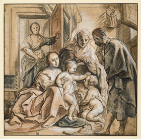 Die heilige Familie mit Elisabeth und dem Johannesknaben