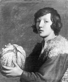 Knabe mit Melone
