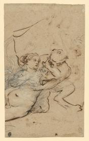 Satyr und Nymphe
