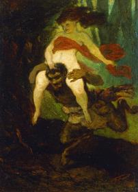 Faun und Nymphe