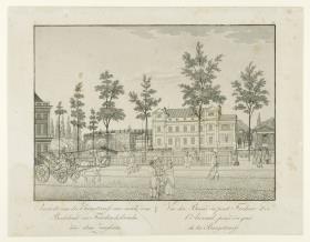 Berlin: Ansicht von der Burgstraße aus nach dem Badehaus der Friedrichsbrücke und dem Zeughaus