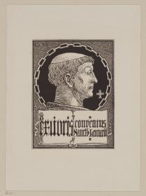 Ex libris des Konvents St. Leonhard