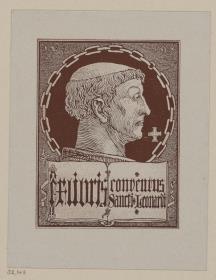 Ex libris des Konvents St. Leonhard