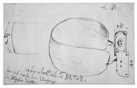 Heinrich von Kleist, Der zerbrochene Krug: Holländische Stirnspange mit Details und Notizen