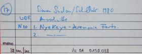 Simon Sudan/Schilluk 1980