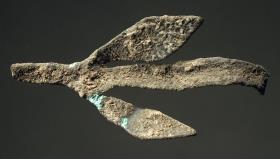Fragment eines Blätterkranzes