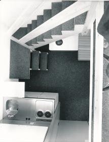München, Olympisches Dorf, Studentenbungalows, Innenraum