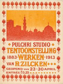 Pulchri Studio. Tentoonstellung Werken 1883-1913 van Ph. Zilcken