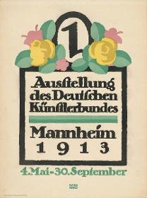 Erste Ausstellung des deutschen Künstlerbundes. Mannheim 1913