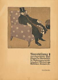 Ausstellung neu eingerichteter Räume der Werkstätten für Wohnungseinrichtung, Karl Bertsch, München