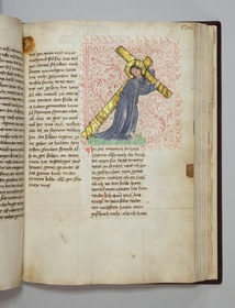 Christus trägt sein goldenes Kreuz